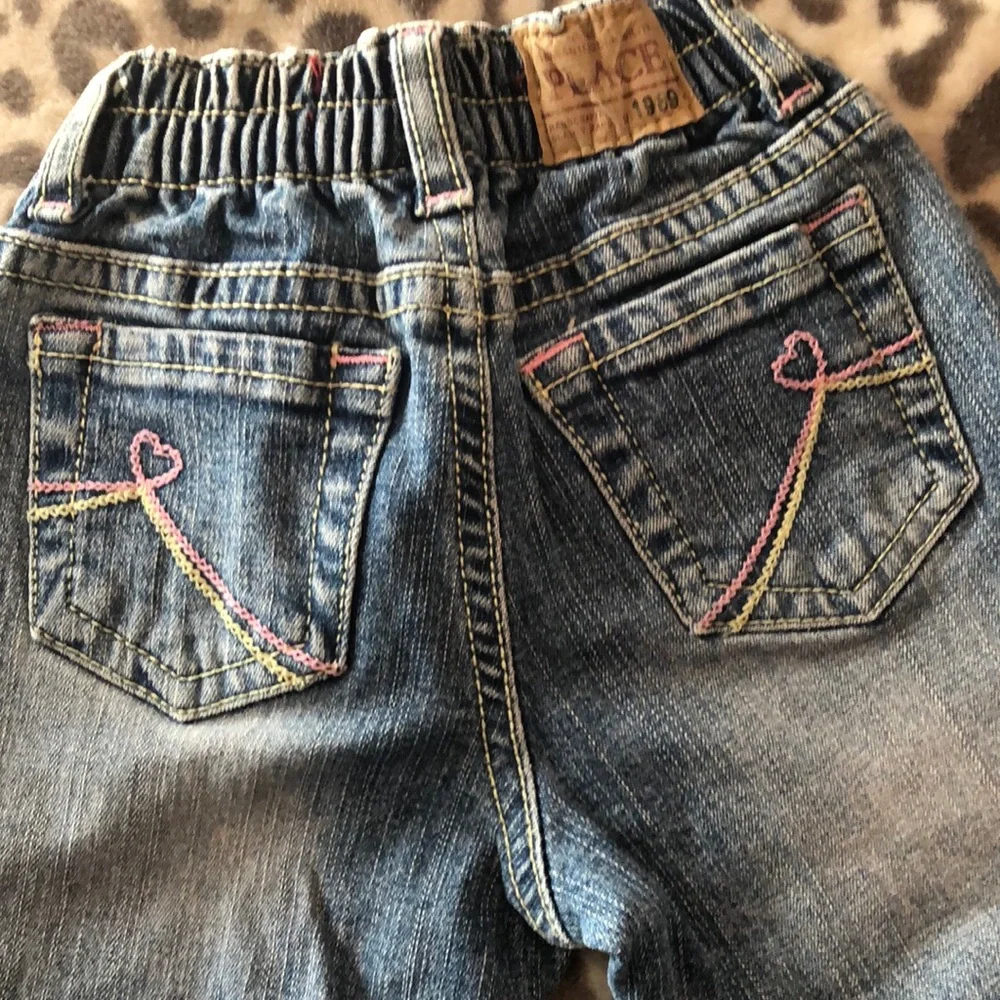 Children’s Place Ruffle Flare Jeans & Carter’s Tops 18 months